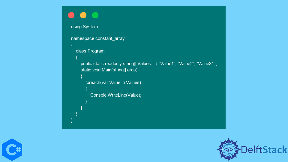 declare-a-constant-array-in-c-delft-stack